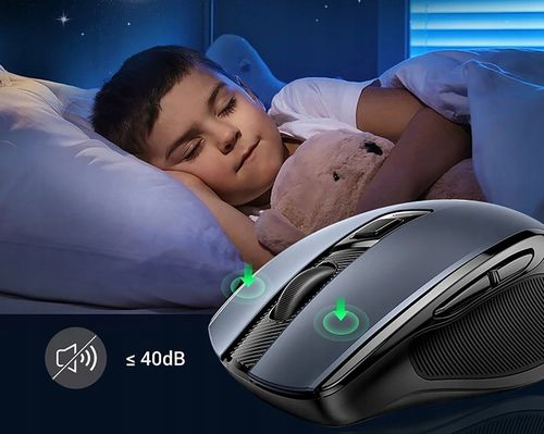 Mysz Bezprzewodowa 4000DPI Myszka Laserowa NA USB Do Komputera i Bateria AA na Arena.pl