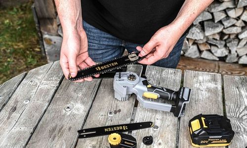 Pilarka Piła Łańcuchowa Akumulatorowa Bezszczotkowa 2XAKU 8 Cali na Arena.pl