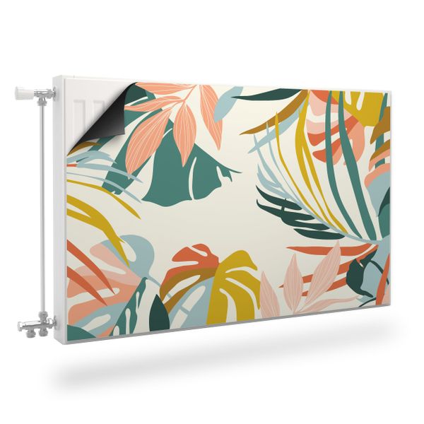 MATA Magnetyczna Na Grzejnik Abstrakcyjne Liście 90cm x 60cm zdjęcie 1