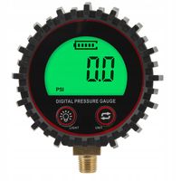 1/8 CYFROWY MANOMETR CIŚNIENIOMIERZ DO OPON PSI/KPA/BAR/KG/CM^2 3-255PSI