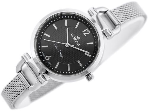 ZEGAREK G. ROSSI - LESTI - 3652B (zg772b) - silver/black + BOX na Arena.pl