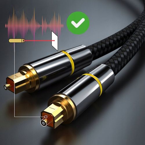 KABEL PRZEWÓD OPTYCZNY TOSLINK T-T SPDIF GOLD na Arena.pl