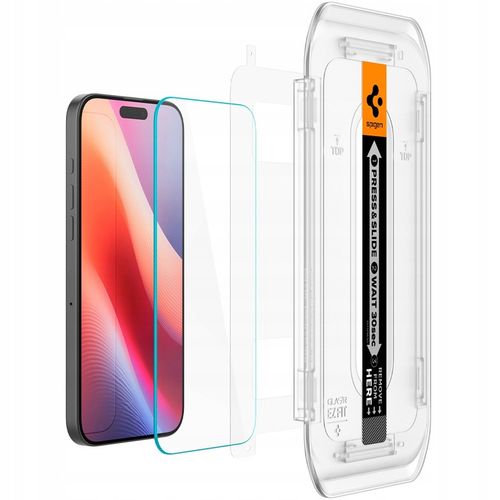 Szkło hartowane do iPhone 16 Pro, Spigen EZ Fit 2P, z aplikatorem, mocne na Arena.pl