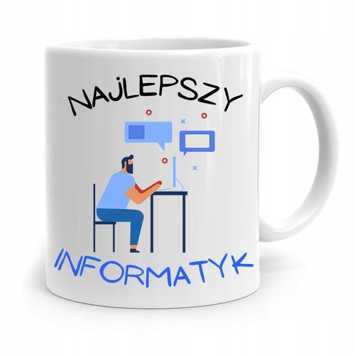 Kubek Informatyka Programisty Najlepszy Informatyk Z Nadrukiem Ze Zdjęciem na Arena.pl