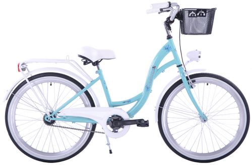 Rower Kozbike Junior 24 morsko-biały na Arena.pl