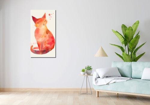 Obraz 50x100cm Akwarelowy Kot na Arena.pl