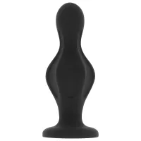 ohmama korek silikonowy 12 cm z przyssawką - hipoalergiczny, czarny