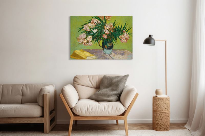 Obraz 60x40cm Oleanders, Van Gogh Vintage do Salonu zdjęcie 6