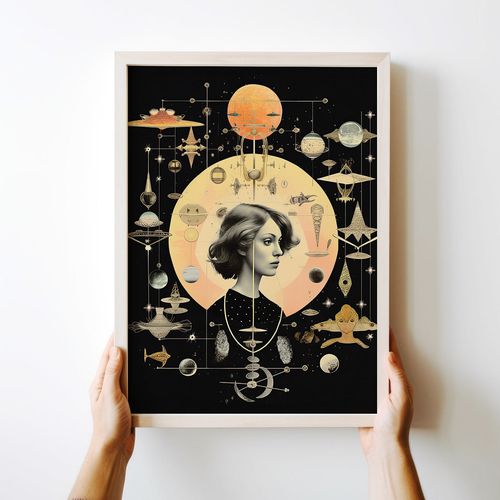 Plakat astrologia planety obraz 70x100 cm na Arena.pl