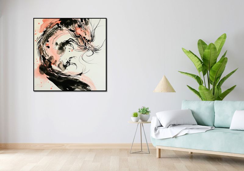 Plakat 100x100cm Smocza Furia zdjęcie 4