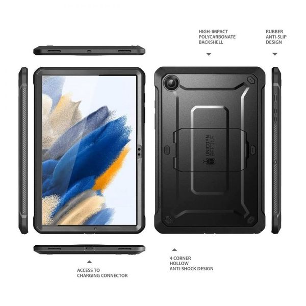 Etui Supcase Unicorn Beetle Pro do Galaxy Tab A8 10.5 2021 Black zdjęcie 2