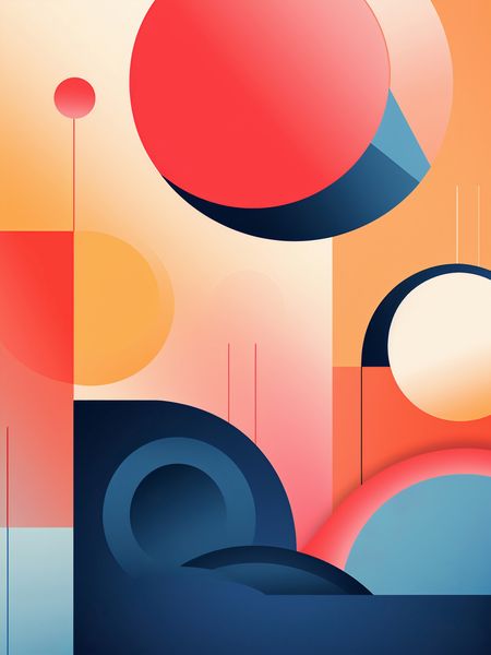 Plakat 75x100cm Geometryczne Marzenia zdjęcie 1