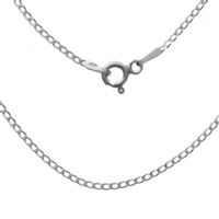 SREBRNY ŁAŃCUSZEK PANCERKA 40 CM PRÓBA SREBRA 925