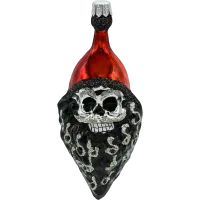 Bombka choinkowa szklana: Czaszka Świętego Mikołaja