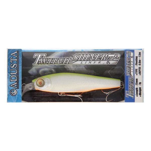 ADUSTA WOBLER TWICH SHINER LINER 72 mm / 7 g 046 YELLOW CHART zdjęcie 2