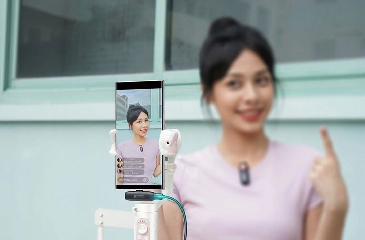 Mikrofon bezprzewodowy Hohem Lavalier Mic-01 (1 TX + 1 RX) Czarny Lightning zdjęcie 12