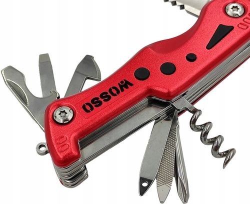 NÓŻ MULTITOOL SCYZORYK z LATARKA LED WIELOFUNKCYJNY 12w1 NOŻYK SKŁADANY PRO na Arena.pl