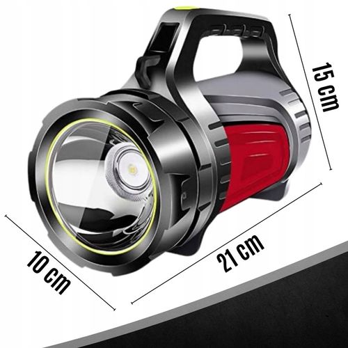 MOCNA LATARKA AKUMULATOROWA SZPERACZ LED POWERBANK ŁADOWANIE TURYSTYCZNA na Arena.pl