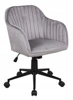 fotel obrotowy fb1-fx velvet szary