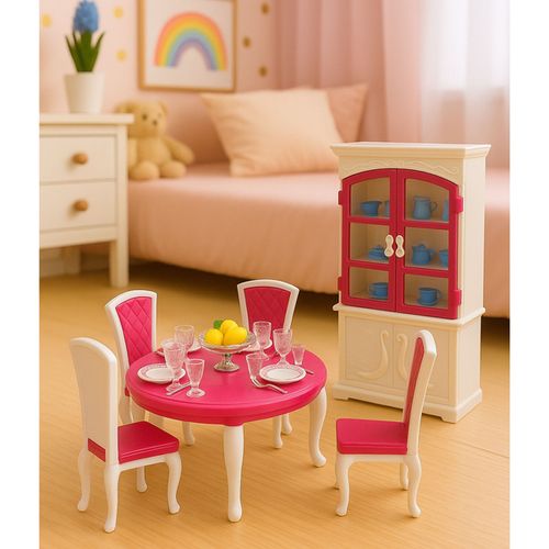 ELEGANCKI ZESTAW JADALNY DLA LALEK AKCESORIA na Arena.pl