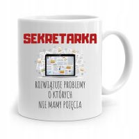 Kubek Prezent Dla Sekretarki Rozwiązuje Problemy Z Nadrukiem Ze Zdjęciem