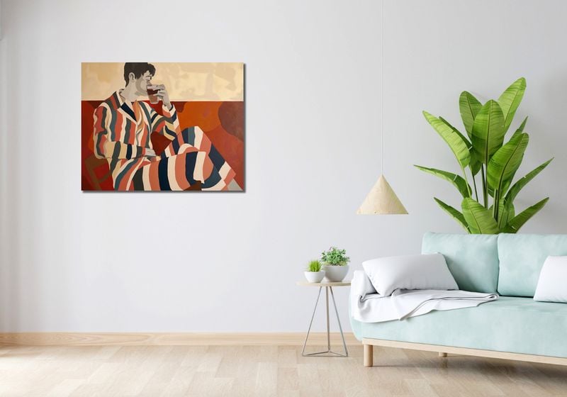Obraz 90x70cm Przerwa Aby Odetchnąć zdjęcie 2