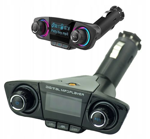 TRANSMITER FM BLUETOOTH ŁADOWARKA 3,1A 2xUSB MP3 na Arena.pl