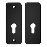 SZYLD GÓRNY DŁUGI DO KLAMKI ATLAS NA WKŁADKĘ CZARNY