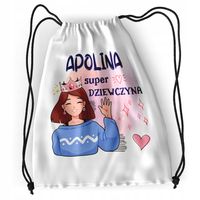 Plecak Sportowy Szkolny Dla Apoliny Córki Dziecka Z Nadrukiem Ze Zdjęciem