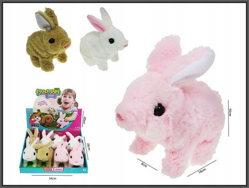 ZAJĄCZEK KRÓLICZEK INTERAKTYWNY Z DŹWIĘKIEM KRÓLIK Z MARCHEWKĄ na Arena.pl