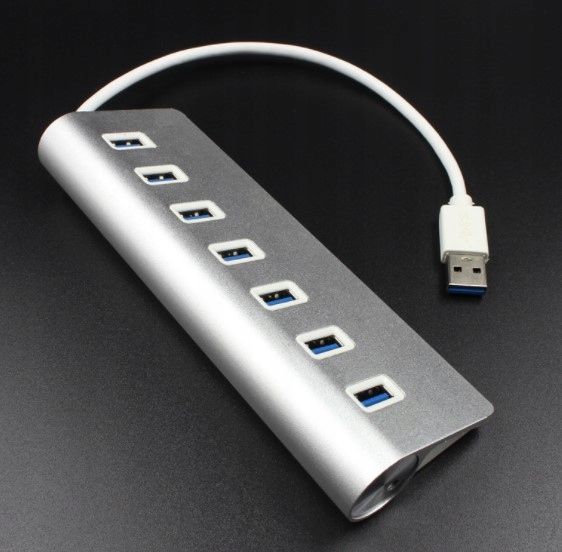 HUB USB 7x USB 3.0 ROZGAŁĘŹNIK ROZDZIELACZ 7w1 PORTÓW Adapter Replikator PD zdjęcie 9