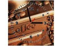 30X30CM ZEGAR COFFEE OBRAZ DREWNO