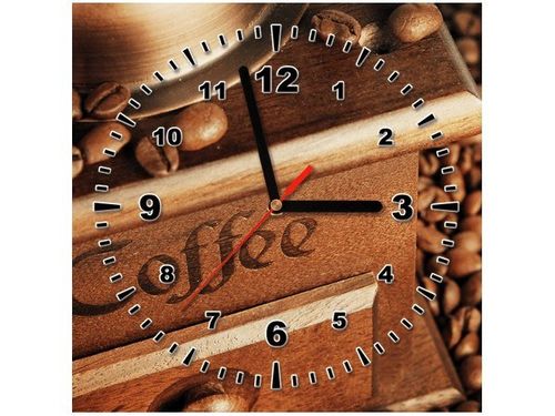 30X30CM ZEGAR COFFEE OBRAZ DREWNO na Arena.pl