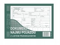 DOKUMENT NAJMU POJ. Z LISTEM PRZEWOZ 809-3