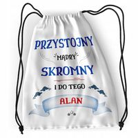 Plecak Dla Alana Sportowy Szkolny Worek Torba Z Nadrukiem Ze Zdjęciem