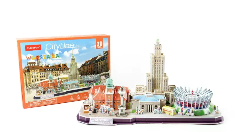 Puzzle 3D 126 elementów. City Line. Warszawa zdjęcie 7