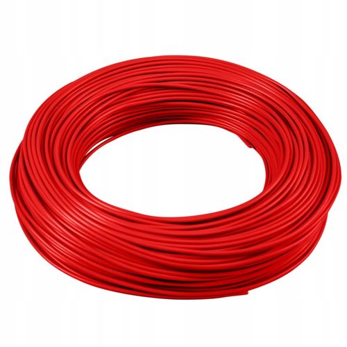 PRZEWÓD LINKA KABEL H07V-K LGY 1x50 50mm2 CZERWONY 750V MIEDŹ 1m na Arena.pl
