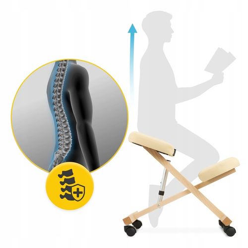 KLĘKOSIAD KLĘCZNIK KRZESŁO ERGONOMICZNE REGULOWANA WYSOKOŚĆ DO PRACY na Arena.pl