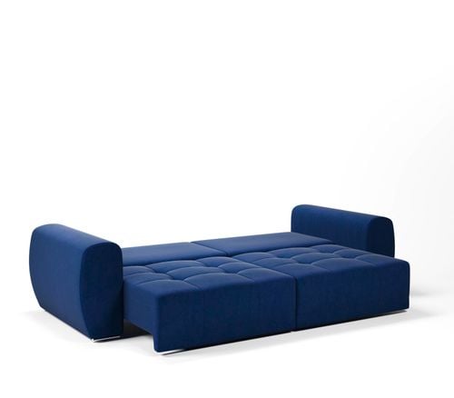 Kanapa Rozkładana Sofa z Funkcją Spania i Pojemnikiem Dakota Szara na Arena.pl