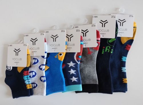 SKARPETY WZORZYSTE Z ABS SKA-0003 17-19 wzór - dziewczynka na Arena.pl