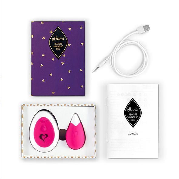 Feelztoys - Anna Vibrating Egg Remote Deep Pink zdjęcie 2