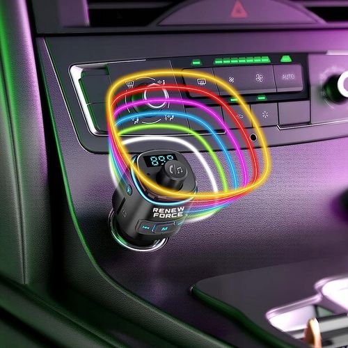 Transmiter bluetooth FM samochodowy SZYBKA ładowarka PD 23W QC3.0 USB-C LED na Arena.pl