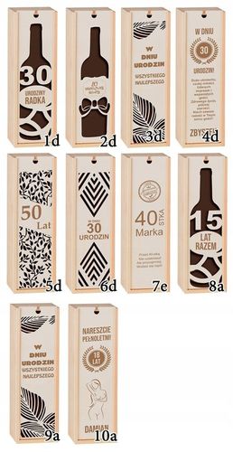 PUDEŁKO SKRZYNKA NA WINO GRAWER PREZENT ŚLUB PRIM na Arena.pl