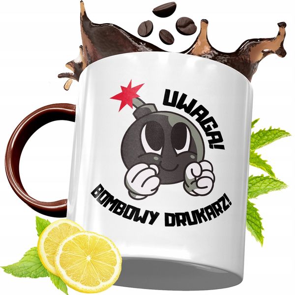 Kubek Bordowy Dla Drukarza Na Urodziny Prezent Z Nadrukiem Ze Zdjęciem zdjęcie 1