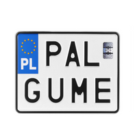 Tablica motocyklowa PAL GUME, gadżet, prezent.