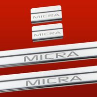 Listwa progowa NISSAN MICRA K13 Stal nierdzewna 304 połysk 4szt