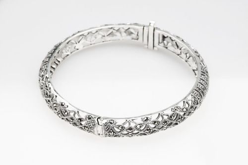 Srebrna bransoleta BDM3227 - Markazyty na Arena.pl