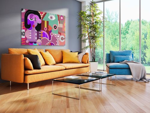 32301 Obraz na płótnie PICASSO KUBIZM POSTACIE KOLORY na Arena.pl