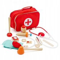 ZESTAW MAŁEGO LEKARZA DREWNIANY DOKTOR + ETUI PREZENT DLA DZIECI