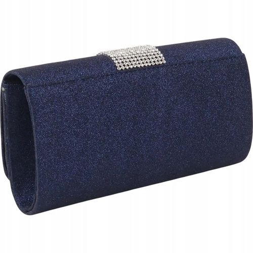 Torebka kopertówka wizytowa wieczorowa granatowa na Arena.pl